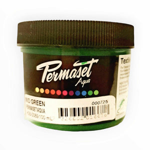 Permaset Aqua - Mid Green (Approx 1/2 of 100ml remaining)